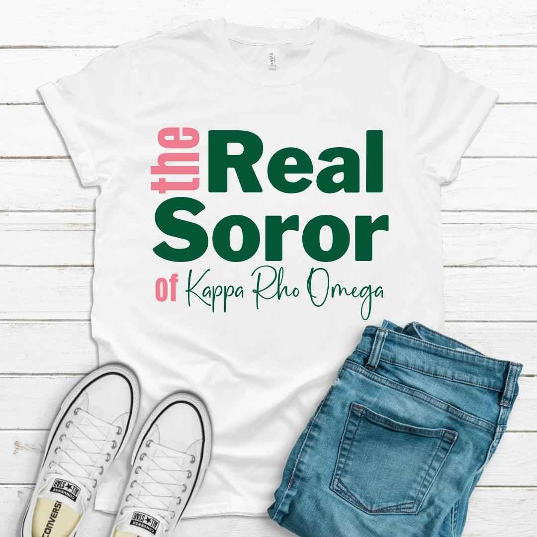 CoRo & Company - Wholesale Screen Printed T-Shirt - Women's - AKA The Real Soror Tee1