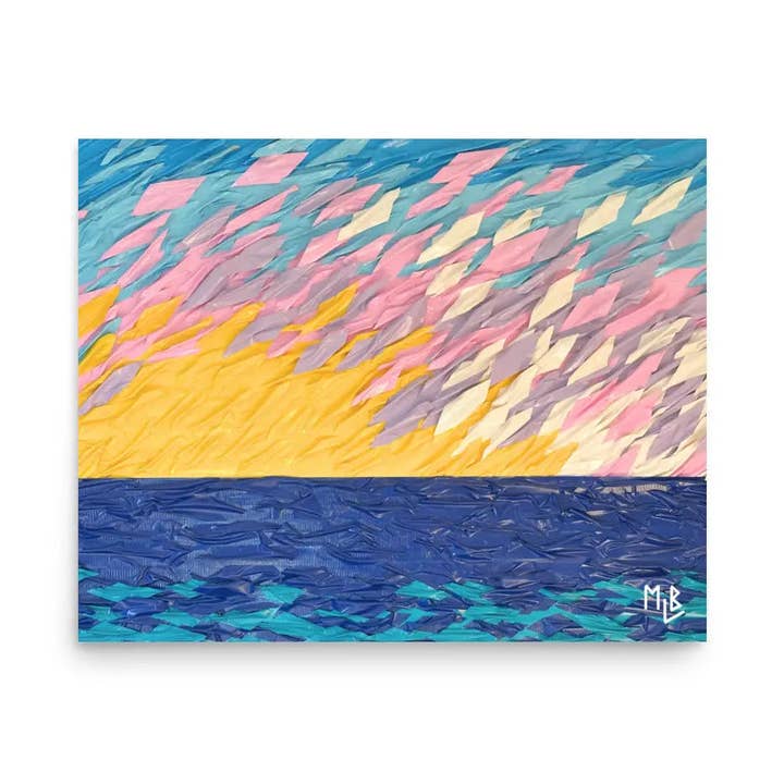 Hamptons-Sonnenuntergang-Poster für den Großhandel von MLB Artist