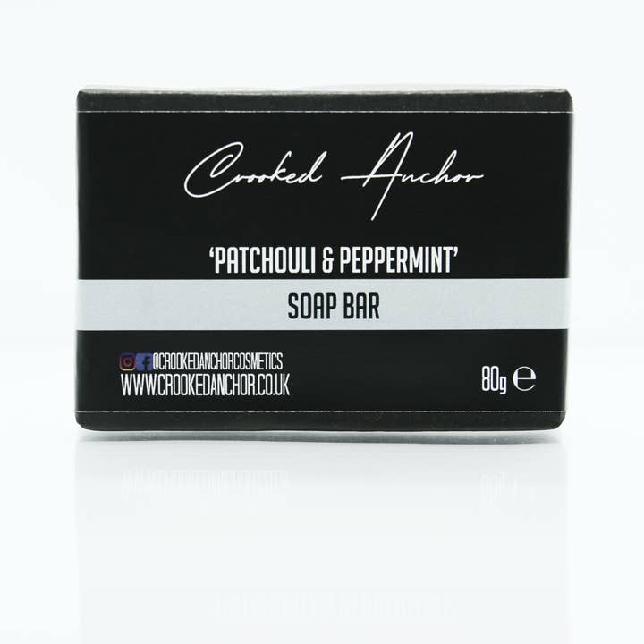Patchouli & Peppermint Soap Bar for wholesale by Crooked Anchor