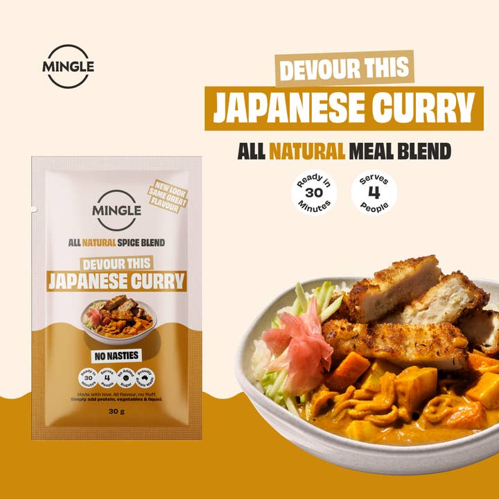Mingle Seasoning - Wholesale Dried Spice Mix - JAPANESE CURRY (FORMERLY KNOWN AS CURRY IN A HURRY) - 3 PACK