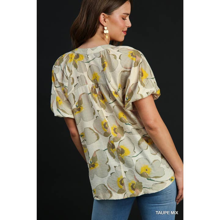 STYLE USA - Wholesale Blouse - Women's - Floral Print TOP