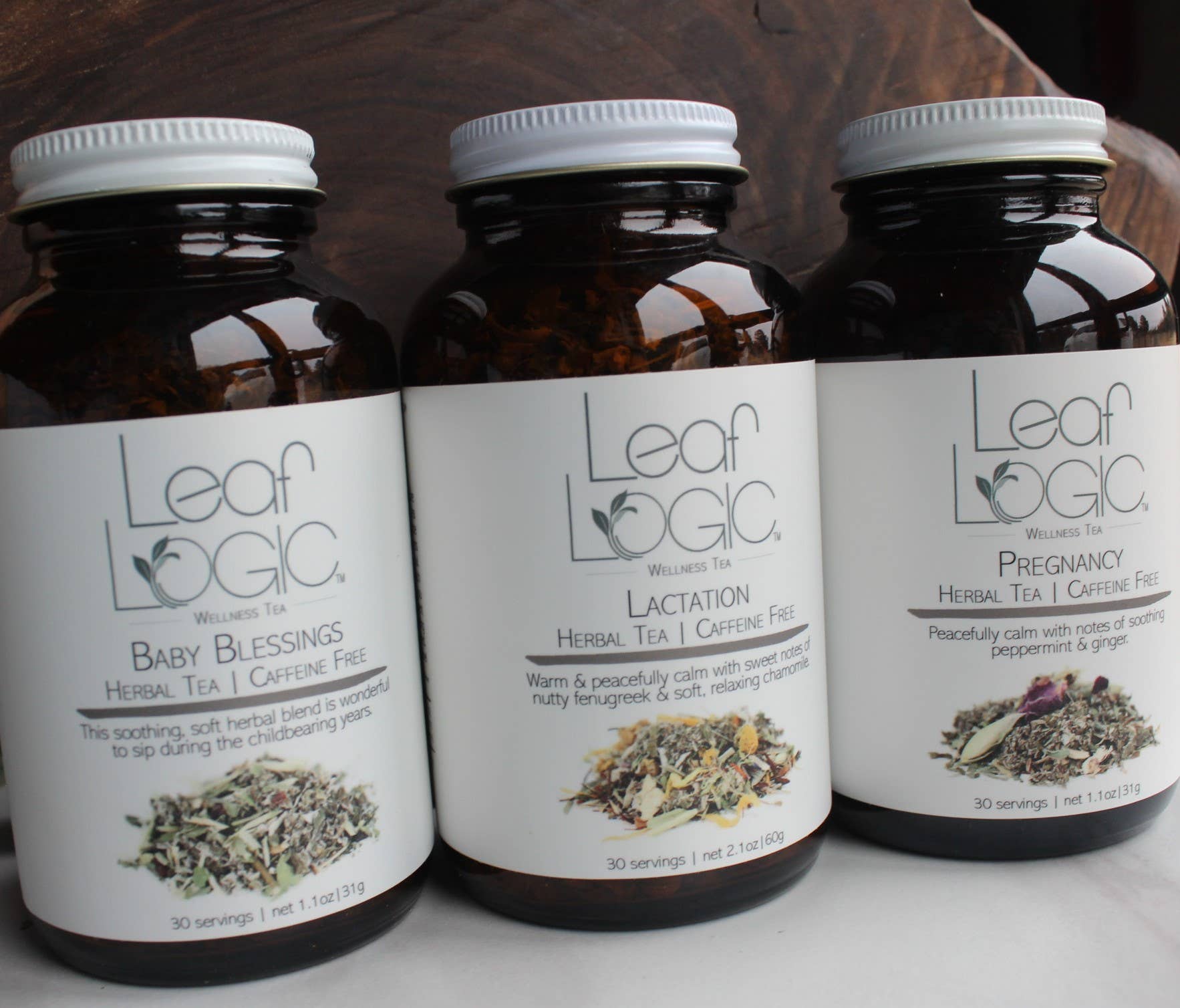 Leaf Logic - Wholesale Loose Tea - Pregnancy Blend Loose Leaf Tea -Bulk or Amber Refillable Jar3