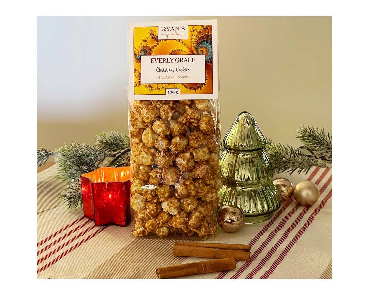 Everly Grace - Wholesale Popcorn - Christmas Cookies Popcorn Bag 100g1