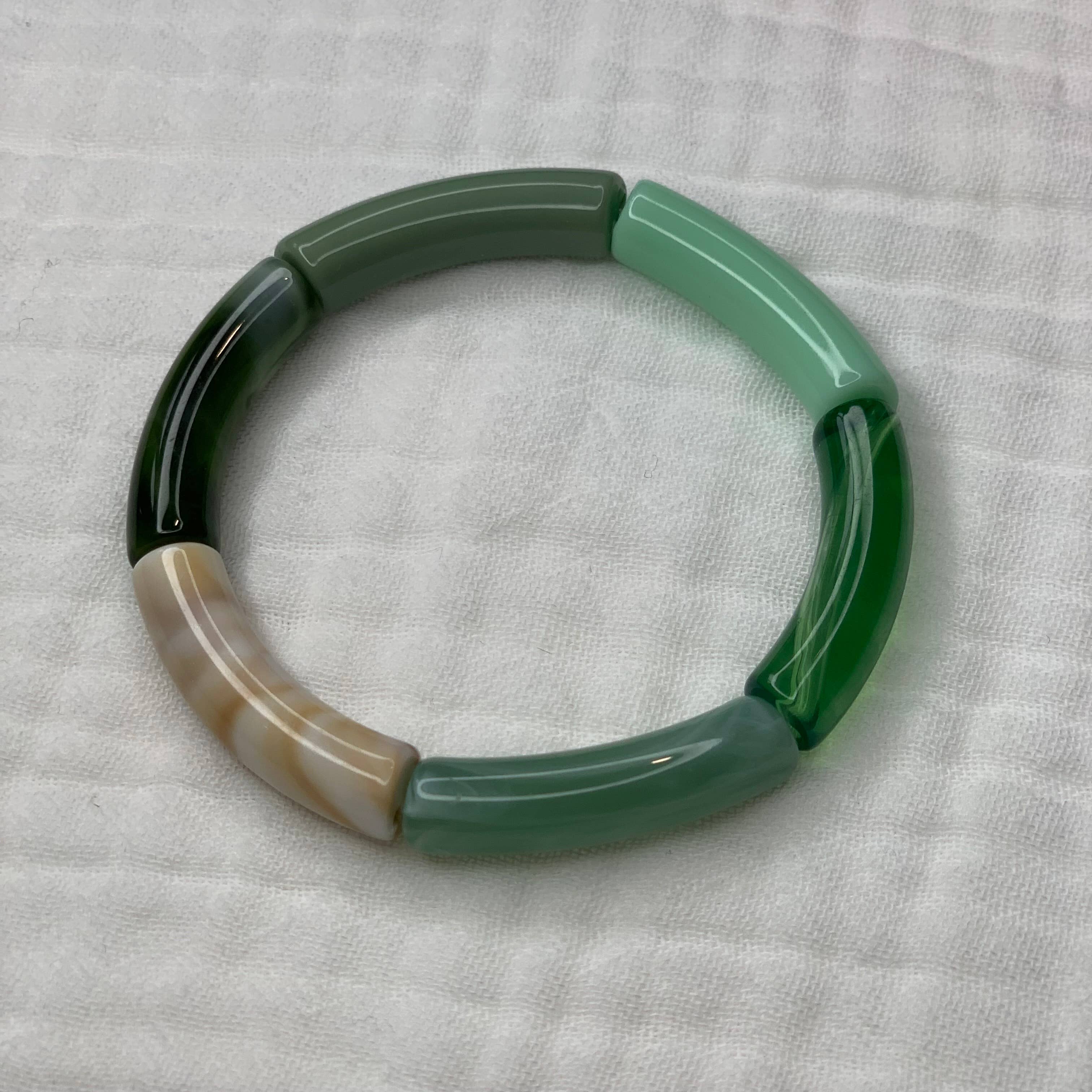 Manacreations – wholesale Pärlarmband – Elastiska bangles i khakitoner3