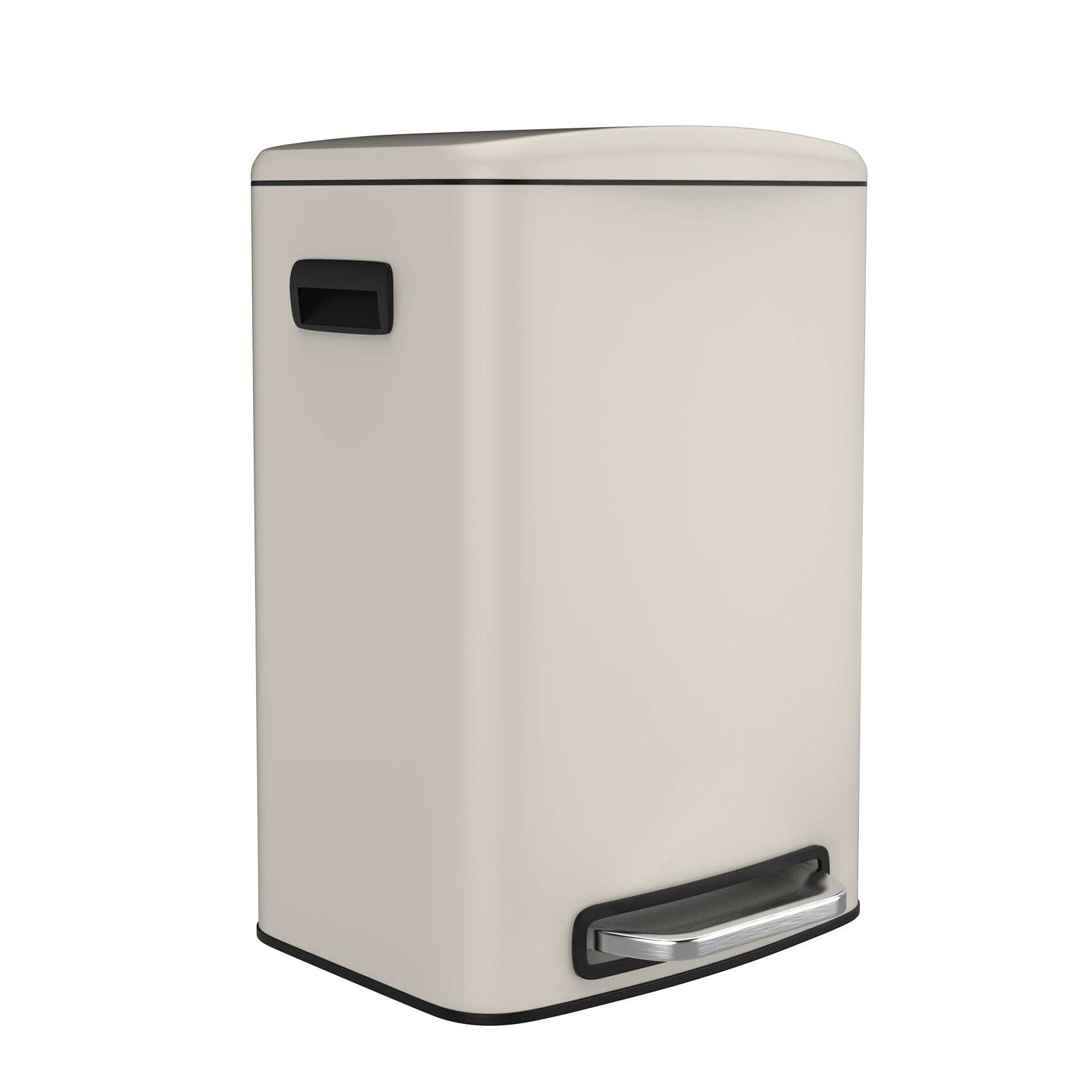 39F Inc. - Wholesale Trashcan/Trash Bin - 13 Gallon White Steel Kitchen Trash Can - Foot Pedal3