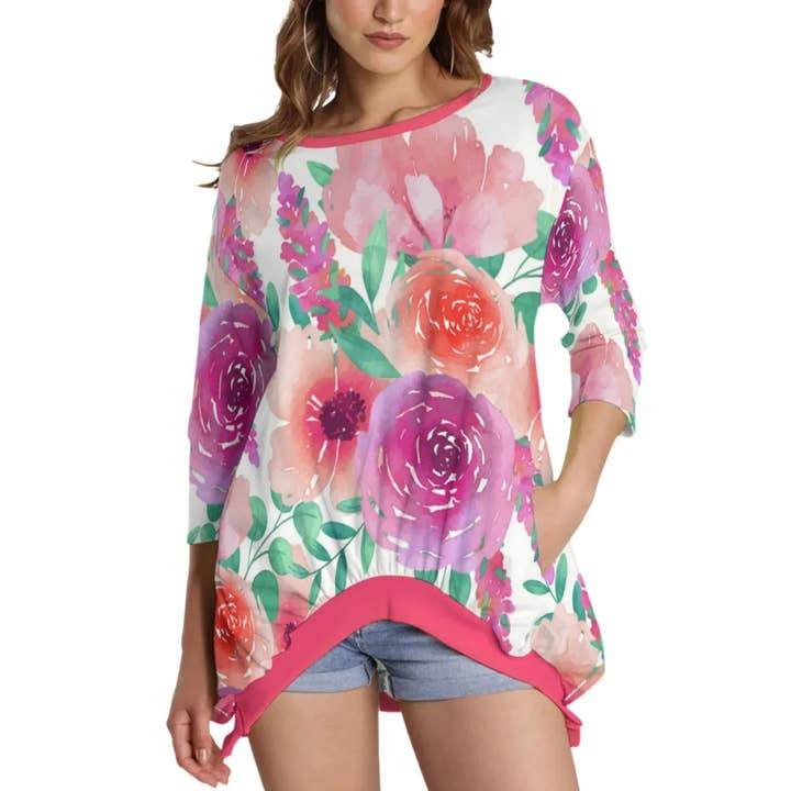 Sudadera con dobladillo plisado BOUQUET para venta al por mayor de Pretty Worthy