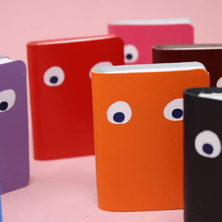 Ark Colour Design - Wholesale Notebook - Googly Eye Mini Leather Notebook