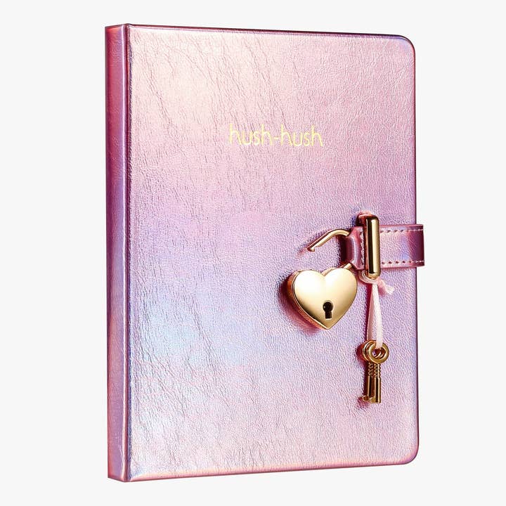 Victoria's Journals - Wholesale Journal/Diary - Heart Lock Journal for Girls with 2 Keys (Metallic Lilac)