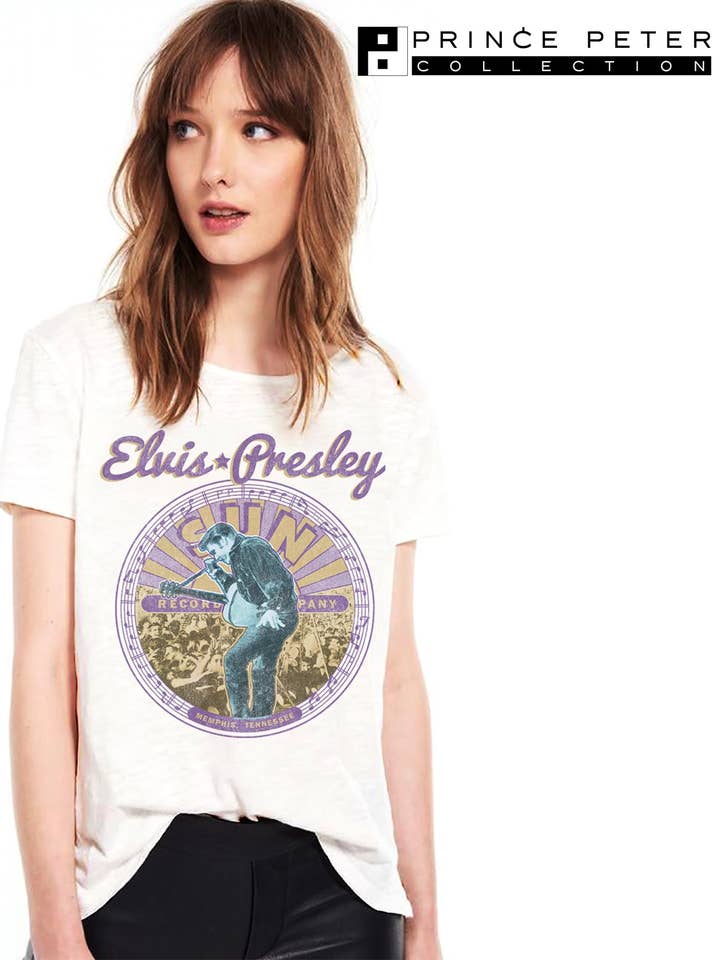 Elvis Presley Circle Band T-Shirt für Damen für den Großhandel von Prince Peter Collection