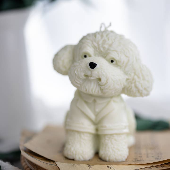 MySunshineCandless - Wholesale Novelty Candle - Large Poodle Candle , 3D Dog Candle,Handmade1