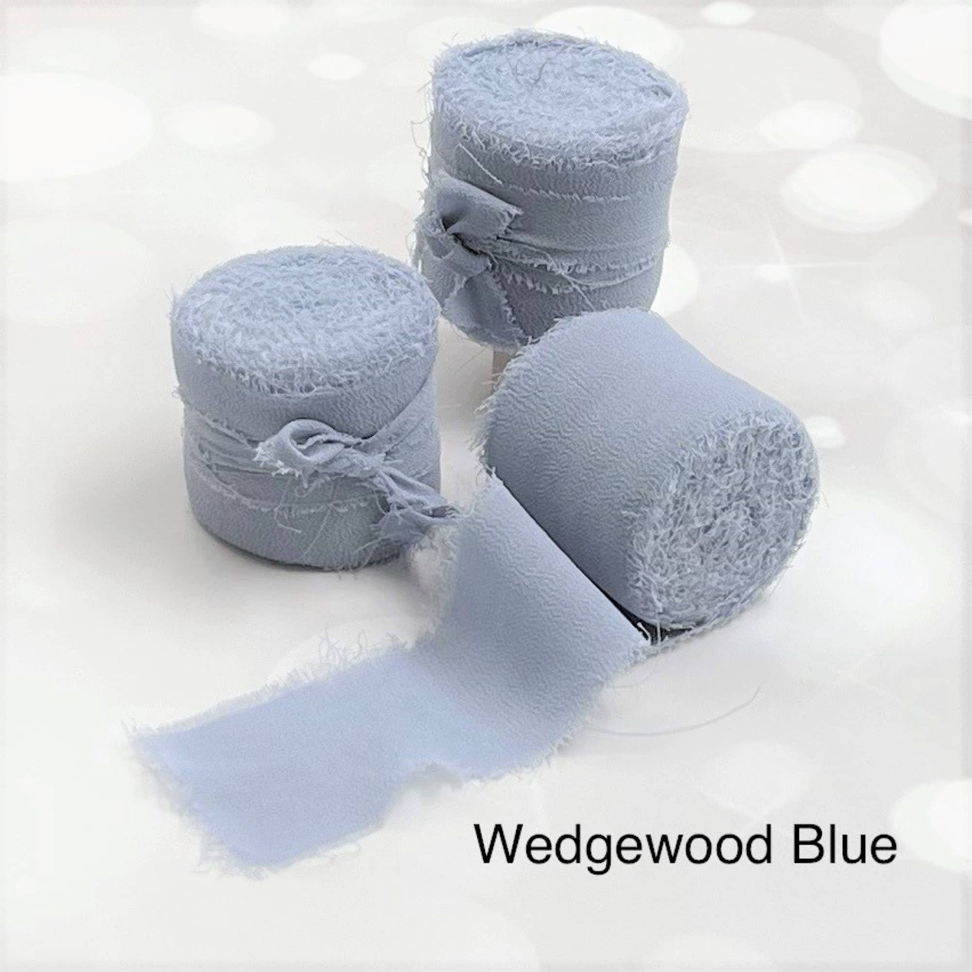 Cathayana - Vendita all'ingrosso Nastri - Confezione regalo - Nastro in chiffon fatto a mano con frange, per bouquet da matrimonio3