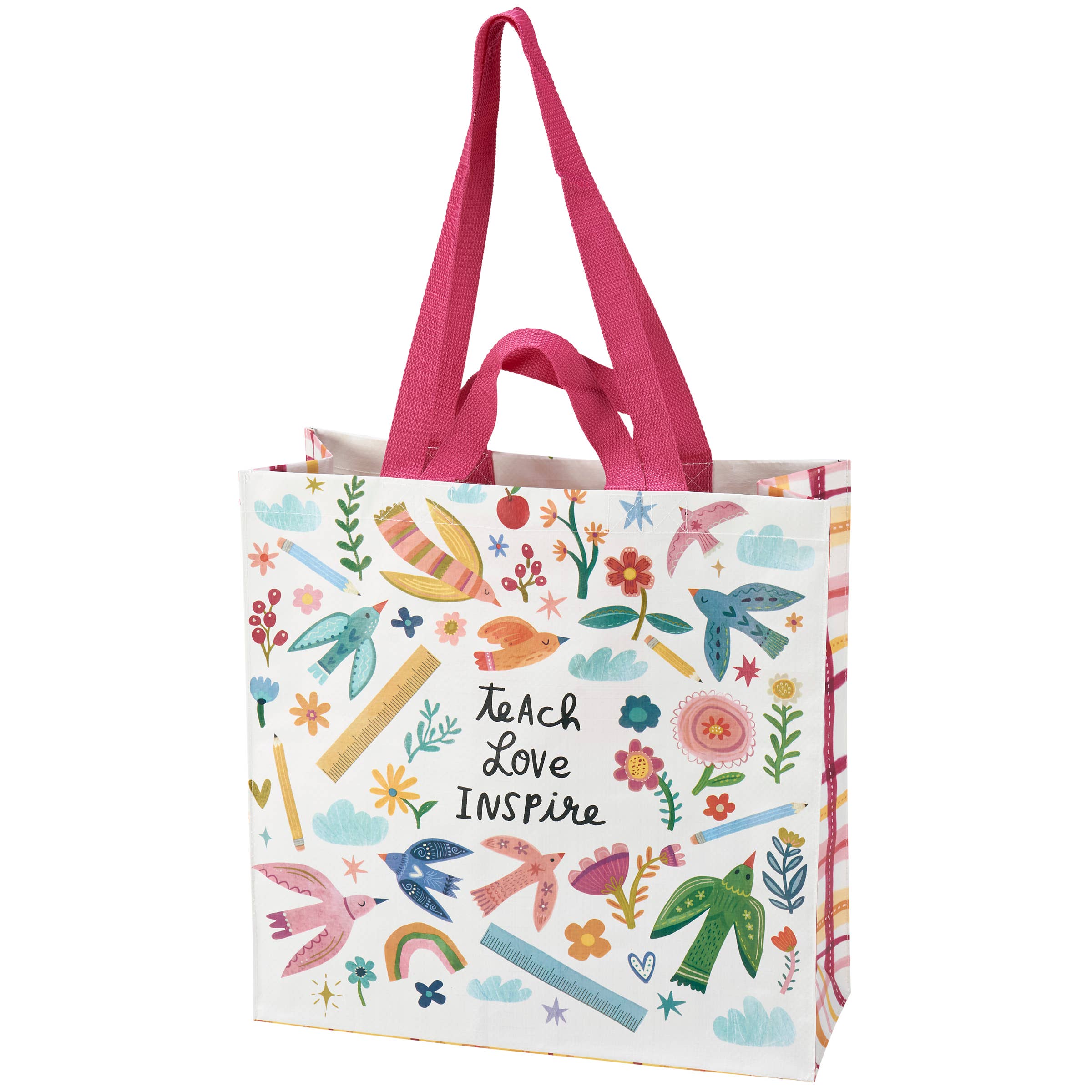 Primitives by Kathy - Wholesale Tote Bag - Unisex - Teach Love Inspire Market Tote1