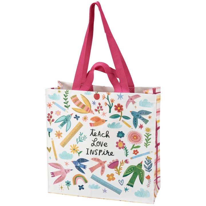 Primitives by Kathy - Wholesale Tote Bag - Unisex - Teach Love Inspire Market Tote1