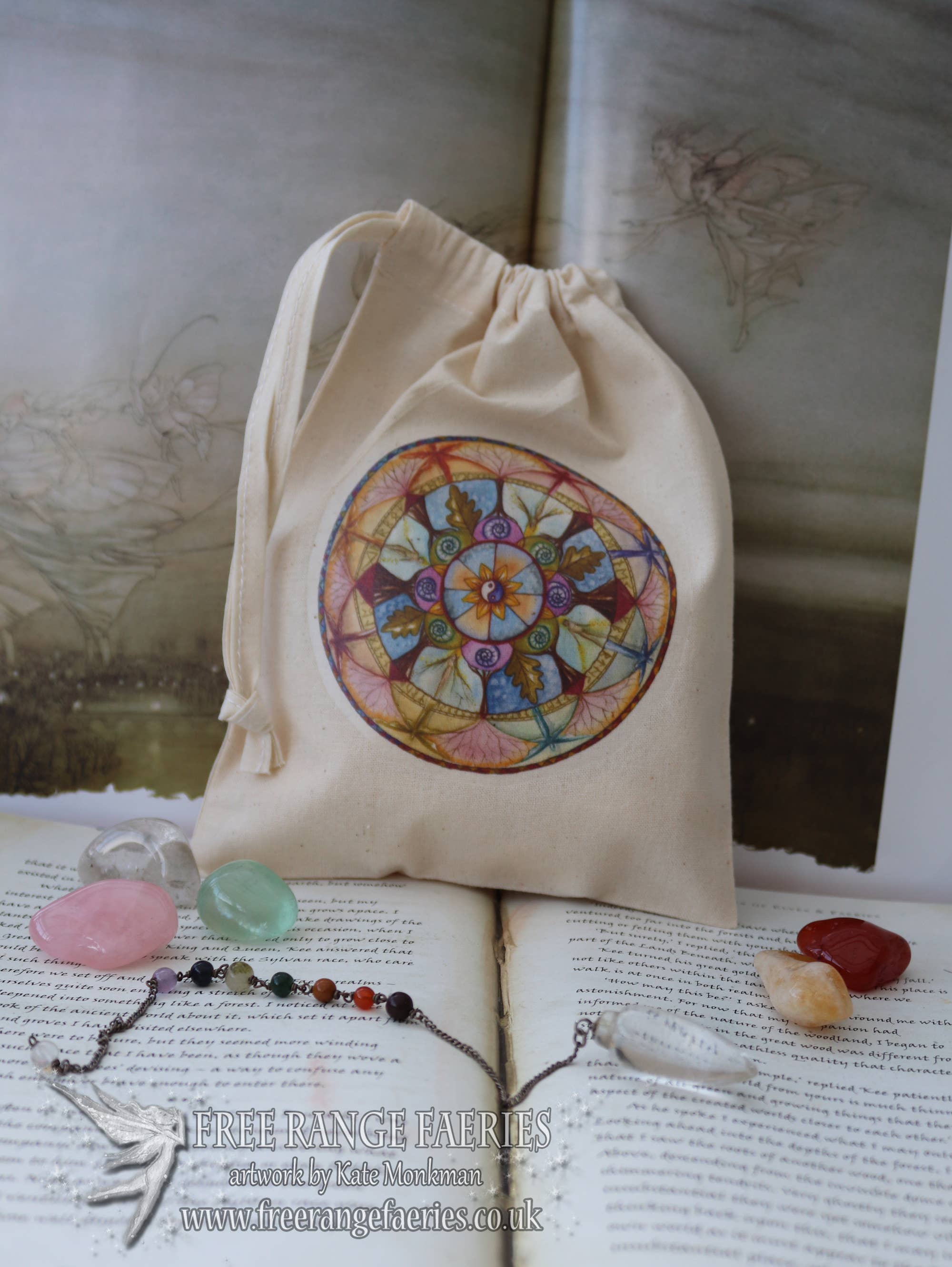 FreeRangeFaeries - Wholesale Pouch - Women's - Lifeline Mandala Tarot Pouch1