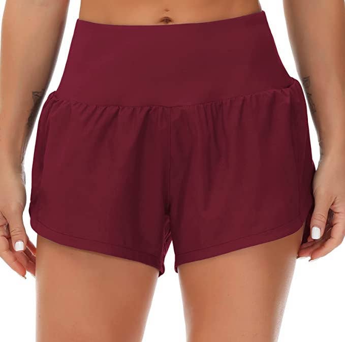 Rosa Clothing - Wholesale Shorts - Women's - athletic workout high-rise short w back pocket - 29 colors30