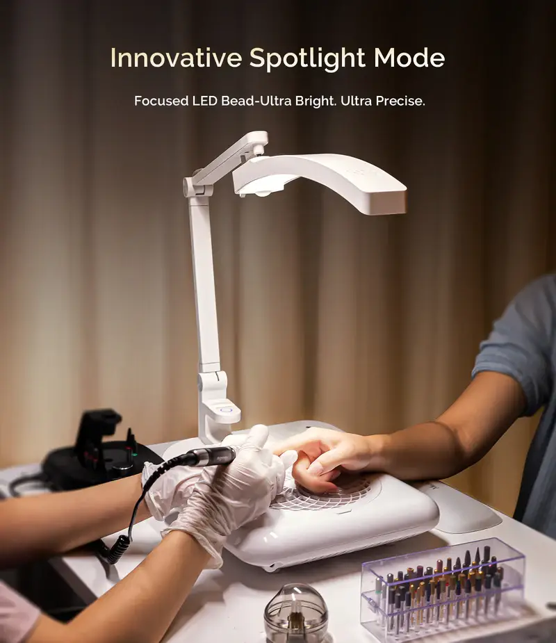 MELODYSUSIE – Conjunto de cuidados com as unhas por atacado – Candeeiro de Mesa para Manicure S-Pro29G com 3 Modos Focados em Unhas2
