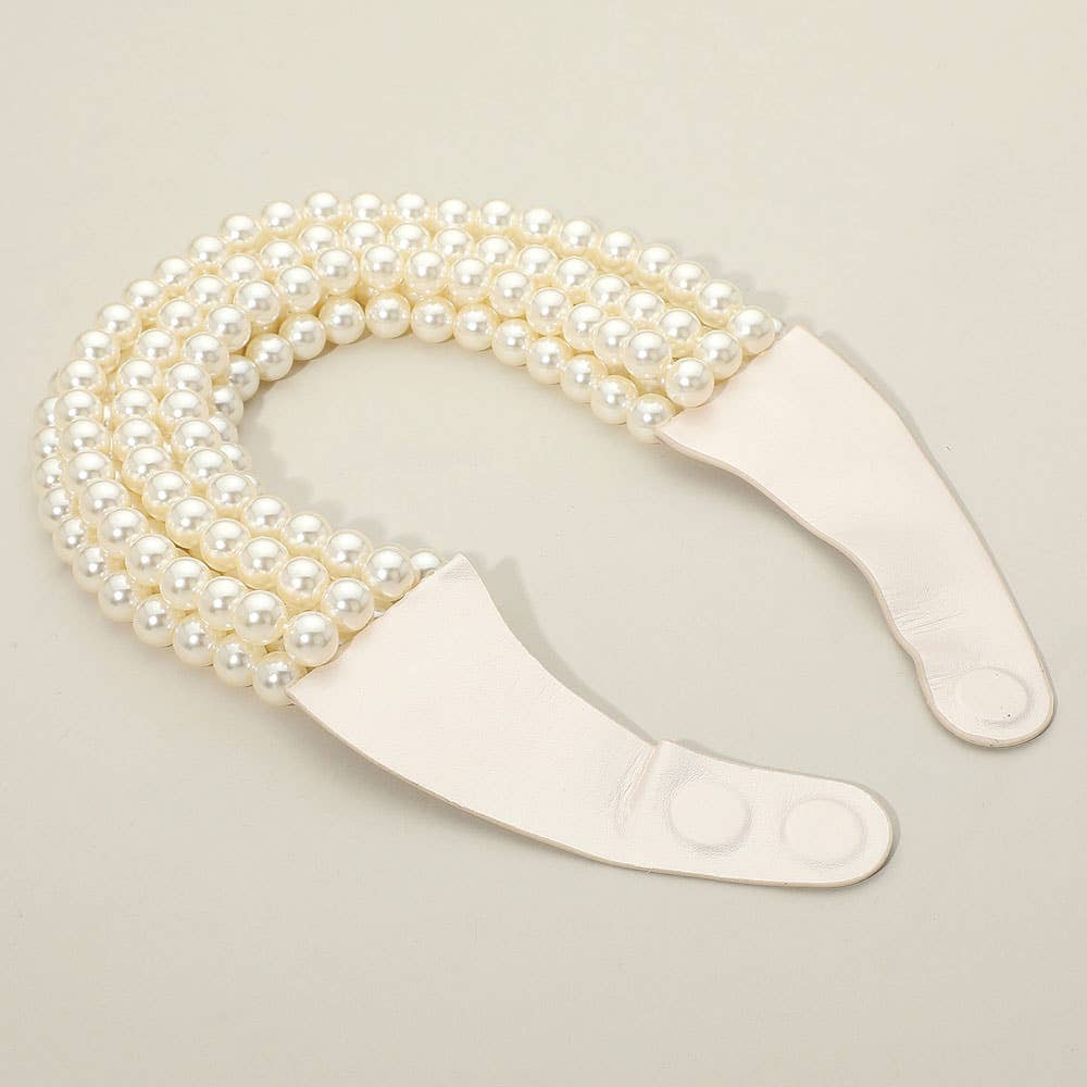 Sensibling Corp. - Wholesale Beaded/Pearl Necklace -  Multi Layered Pearl Beaded Collar Magnetic Necklace14
