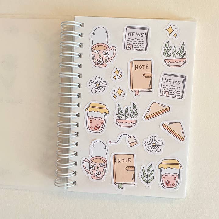 The Aesthetics Studio - Wholesale Sticker - cozy cottage reusable sticker storage book3