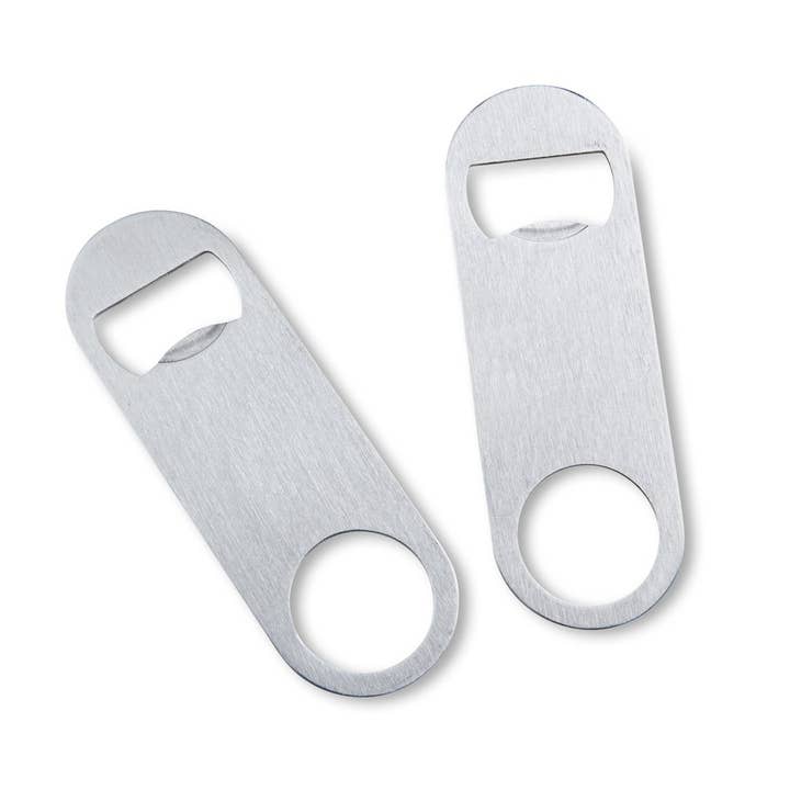 Kate Aspen - Wholesale Bottle/Wine Opener - Silver Oblong Bottle Opener - DIY