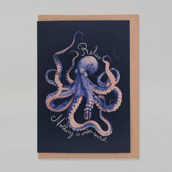 Relax, nothing is under control | Encouragement Card | Funny for wholesale by Botanopia - gifts , decor and cards for plant lovers