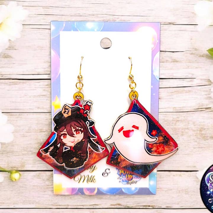 Orecchini Hu Tao | Genshin Impact per la vendita all'ingrosso da parte di Power Up & Co.