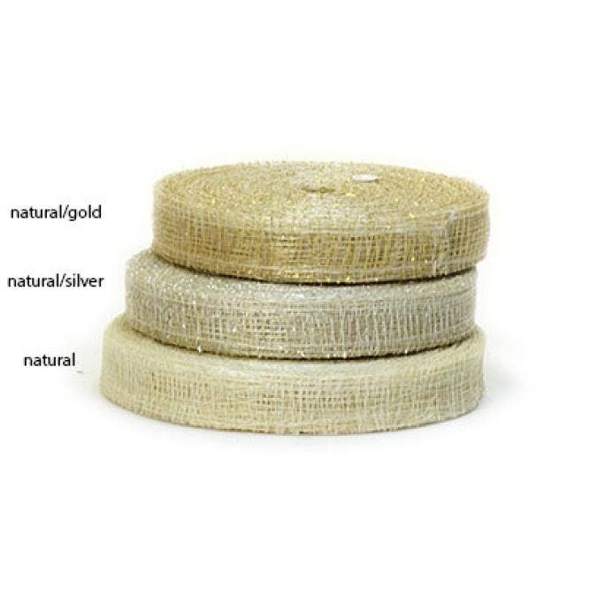 Dernière chance ! Ruban Sinamay 1" Blanchi pour la vente par Buhi Imports