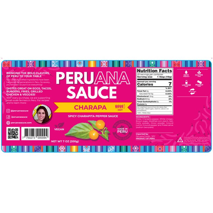 Peruana Foods - SPC – wholesale Hot sauce – Charapa Hot Sauce - Charapita Chili Pepper Sauce 7oz