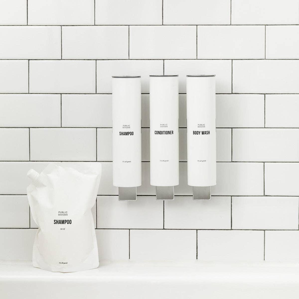 Public Goods - Wholesale Soap Dispenser - Assorted Wall Mount Dispenser 3 Pack6