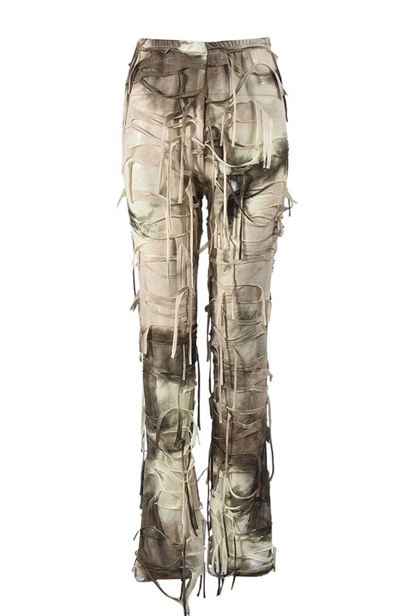 Mccolin - Wholesale Pants - Women's - Distressed Fringe Casual Pants7