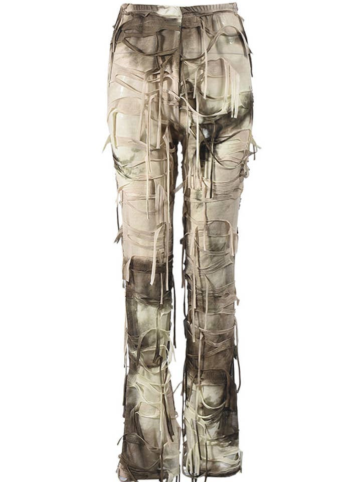Mccolin - Wholesale Pants - Women's - Distressed Fringe Casual Pants7