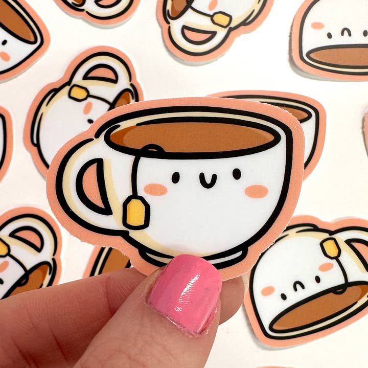 Teacup Mini Sticker for wholesale by Shop Emily M