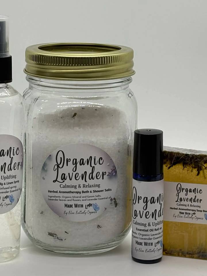 Organic Lavender Body Care Collection for wholesale by Blue Butterfly Healing & Organics LLC