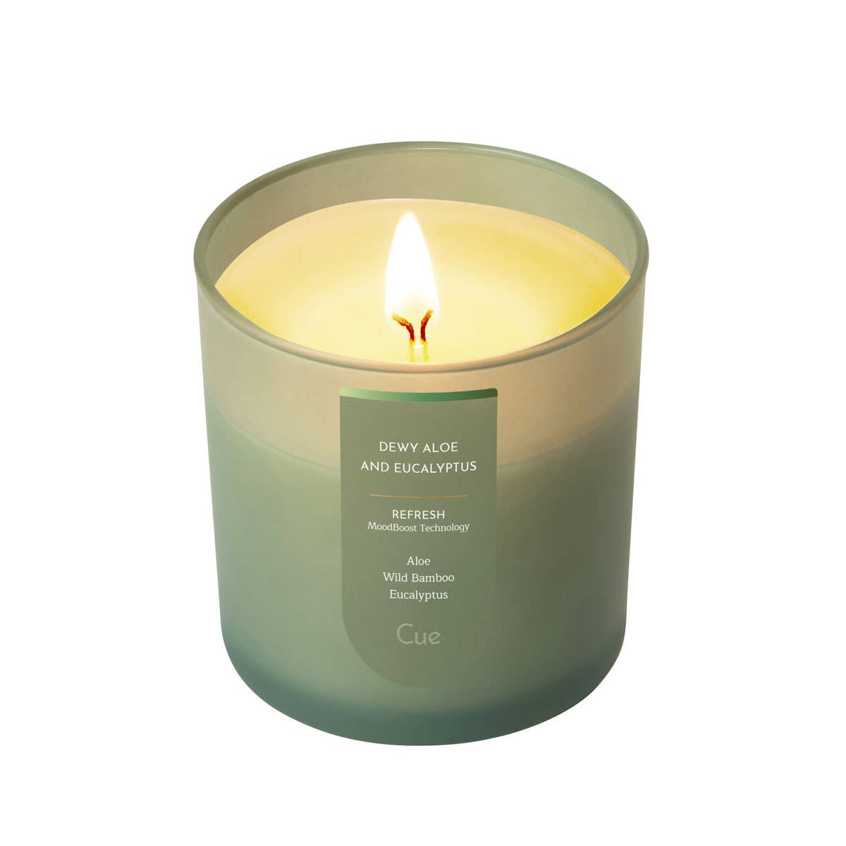 Cue – Vela em jarro/copo por atacado – Vela de Aloé e Eucalipto Orvalhada - Refresque com MoodBoost1