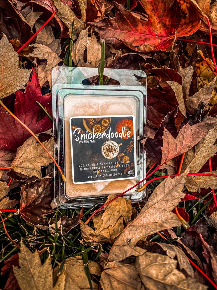 Snickerdoodle 3oz Wax Melts for wholesale by Alli Cat Creative Co.
