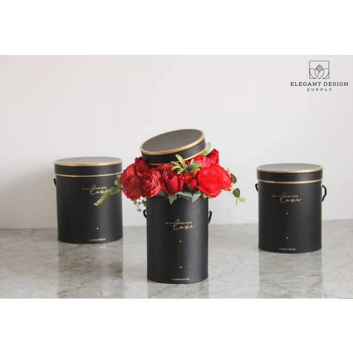 Elegant Design Supply - Wholesale Gift box - Do all things with Love Round Hat Flower Box