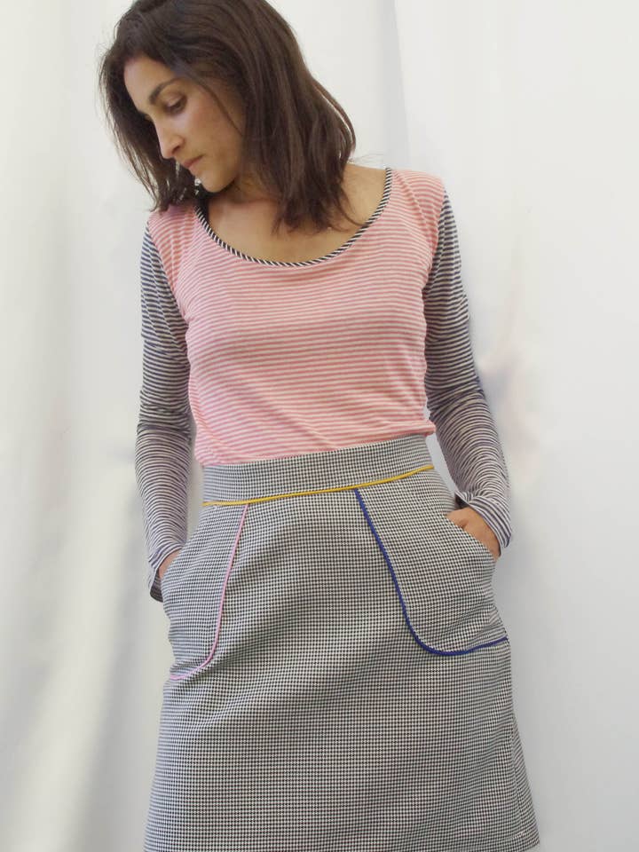 Diane pink and black sweater for wholesale by mars loves her