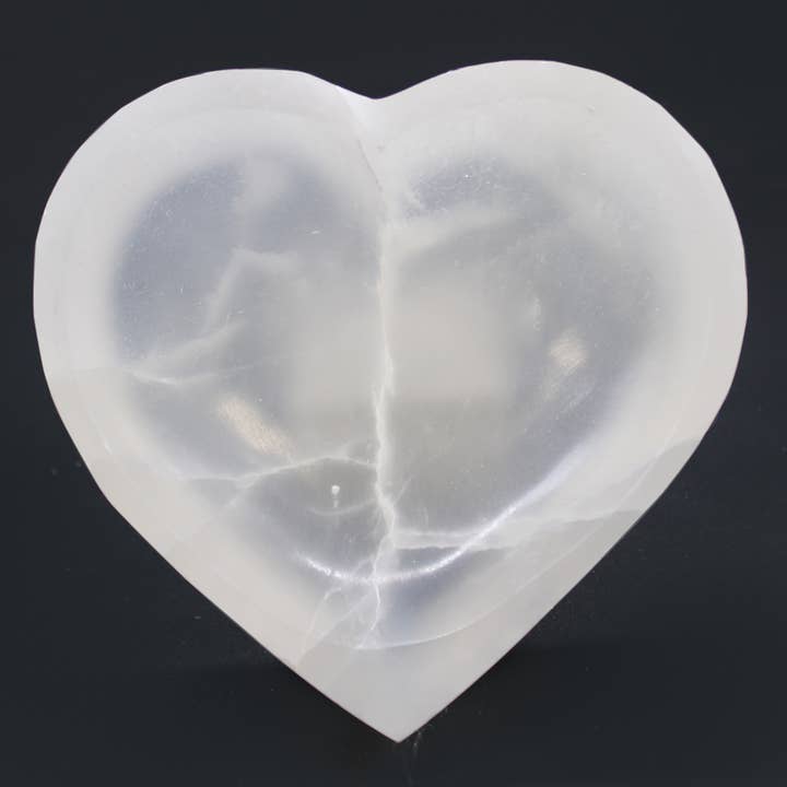 Ancient Wisdom - Wholesale Decorative Plate/Dish/Bowl - Selenite Heart Bowl - 15cm1
