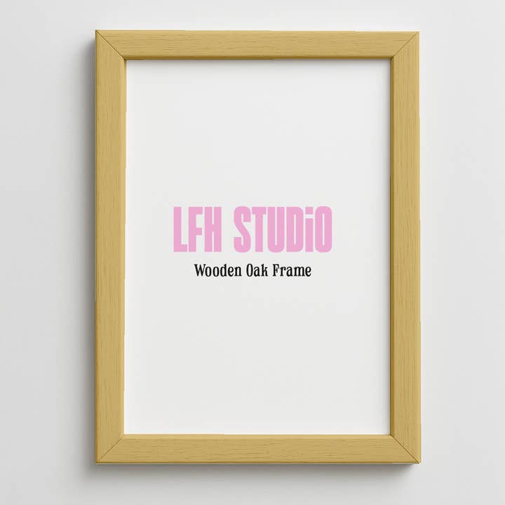 Egetræramme for engroshandel hos Laura Frances Heitzman