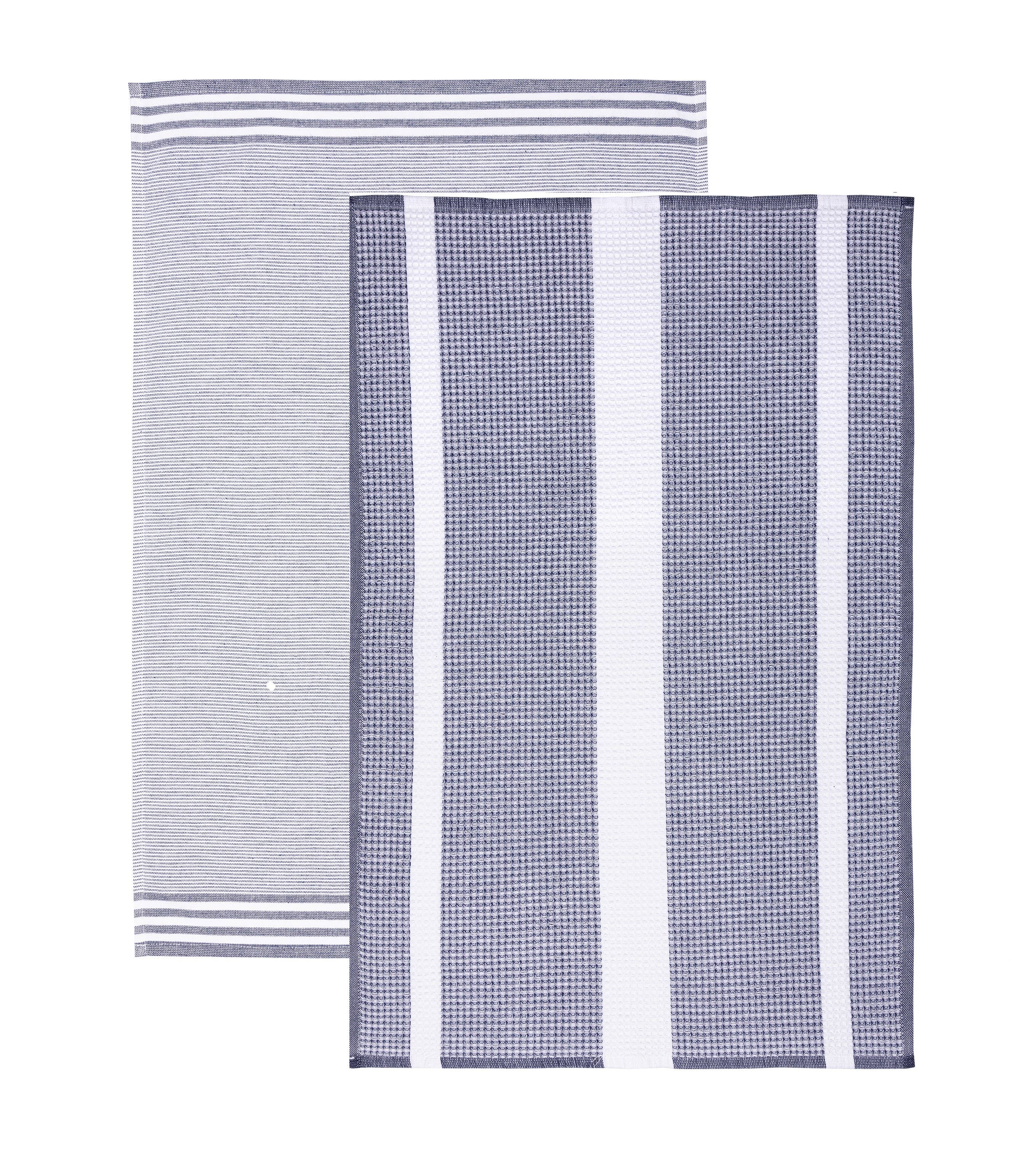 Blue MU Kitchen Waffle Terry Towels 2/ST Navy for wholesale on Faire3