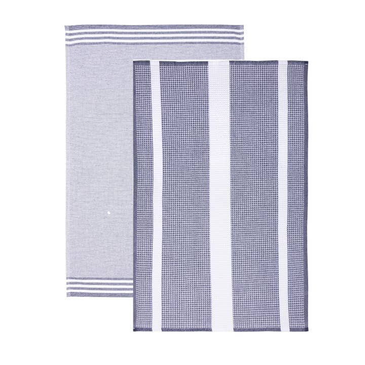 Blue MU Kitchen Waffle Terry Towels 2/ST Navy for wholesale on Faire3