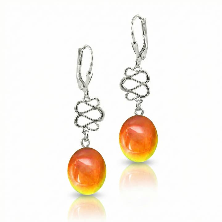 LeightWorks - Aurora Crystal Jewelry - Wholesale Dangle Earrings - Swirl Ext. Earrings6