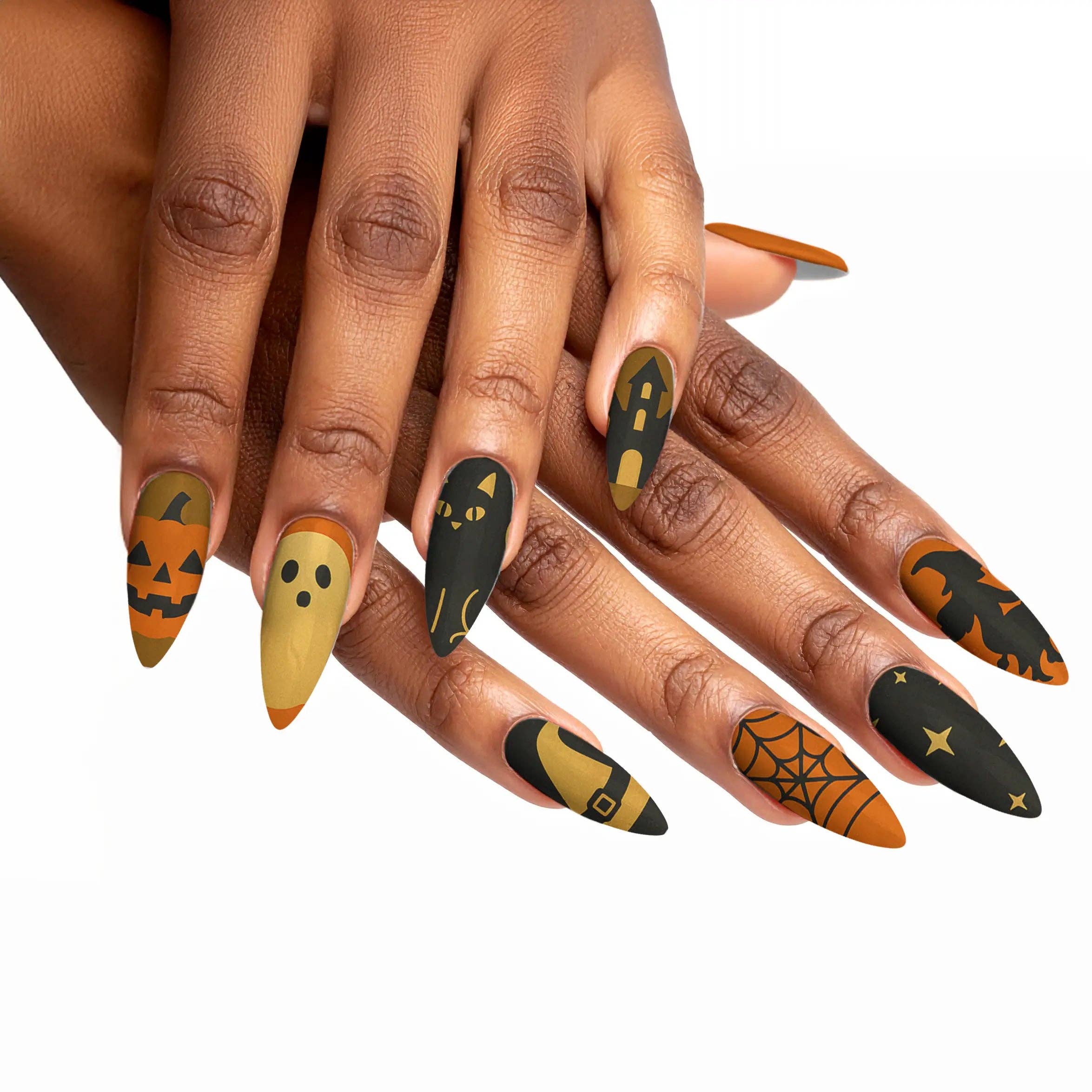 FYNE BODY - Wholesale Press-on/fake nails - Ghoul's Gold Glamour Halloween Press-On Nails32