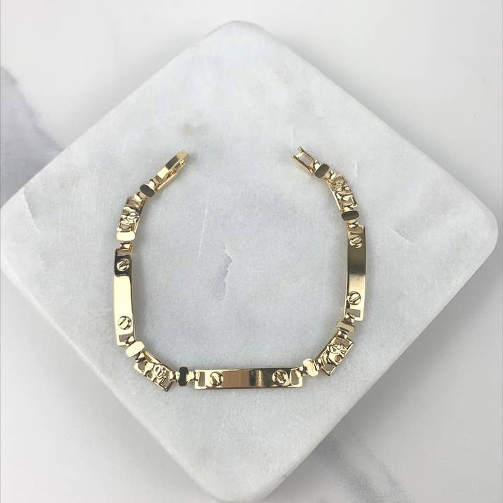 DIJU Jewelry - Wholesale - 18k Goud Gevuld ID Slaaf Olifanten Schakel Groothandel Sieraden Benodigdheden3