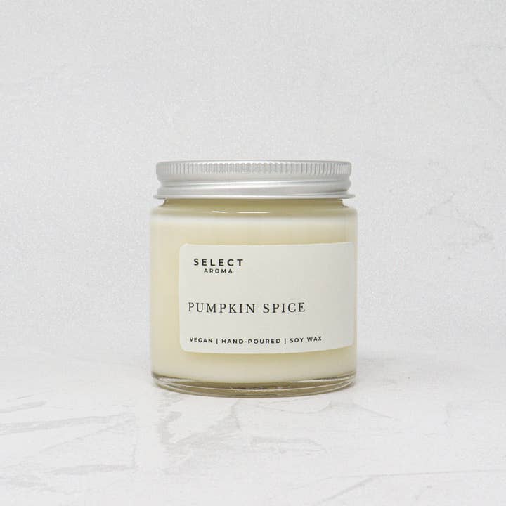 Pumpkin Spice Soy Wax Candle With Lid for wholesale by SELECT AROMA