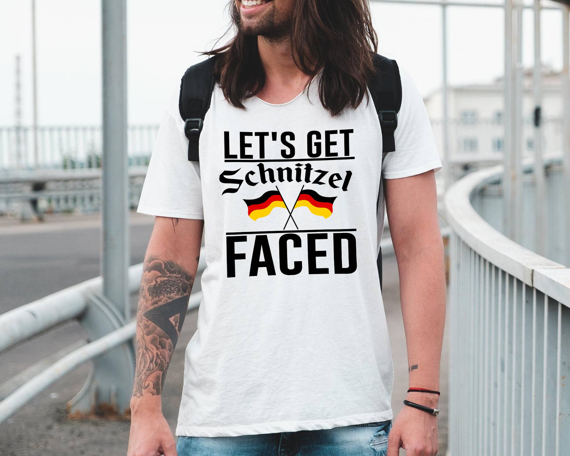 Vivtrek - Wholesale Screen Printed T-Shirt - Women's - Oktoberfest Funny Drinking Schnitzel Faced T-shirt5