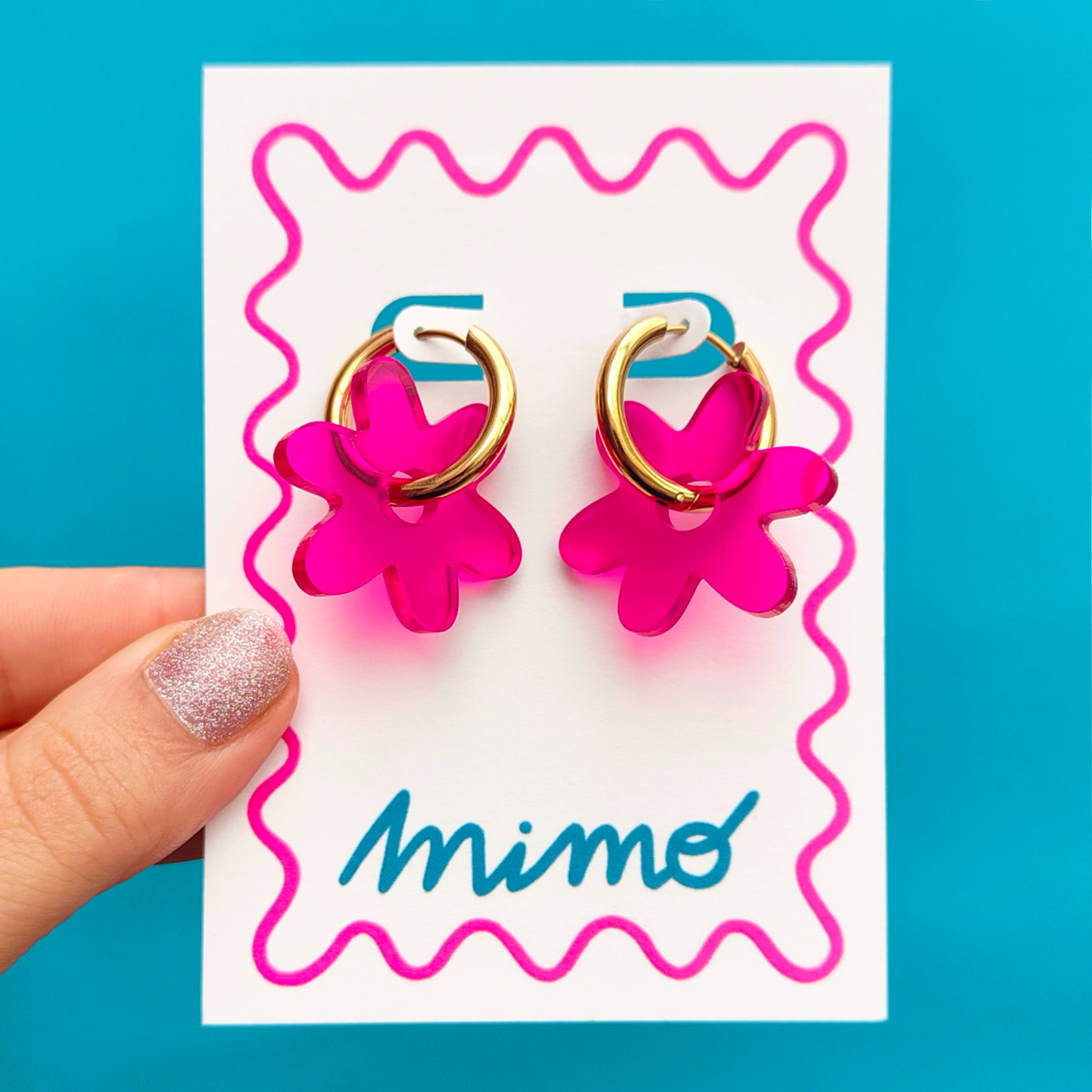 Mimo – wholesale Hoop earrings – Wholesale Flower Hoop Earrings11