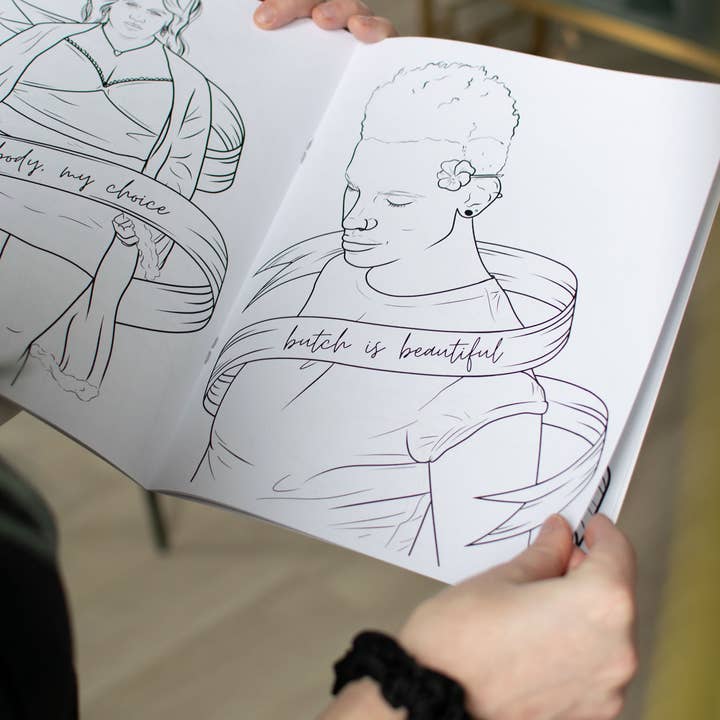 Luck and Lavender Studio - Wholesale Coloring Book - Adult - Sapphic Society Coloring Book