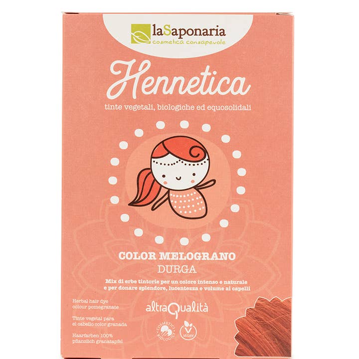 Tinta Vegetale Color Melograno - Durga (100 gr) per la vendita all'ingrosso da parte di La Saponaria