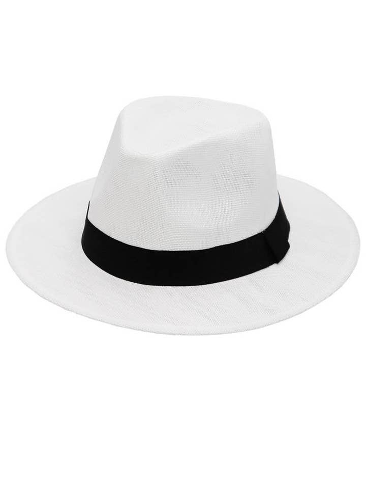 Faux Linen Flat Brim Rancher Hat for wholesale by Cap Zone