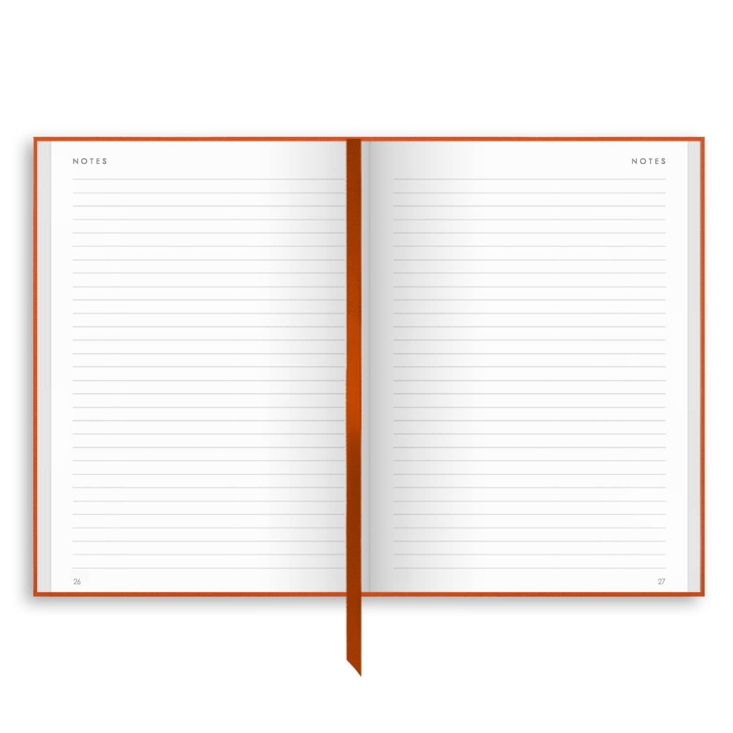 Charfleet Book Bindery - Wholesale Notebook - Linen B5 Linen Cover Notebook - Orange 1